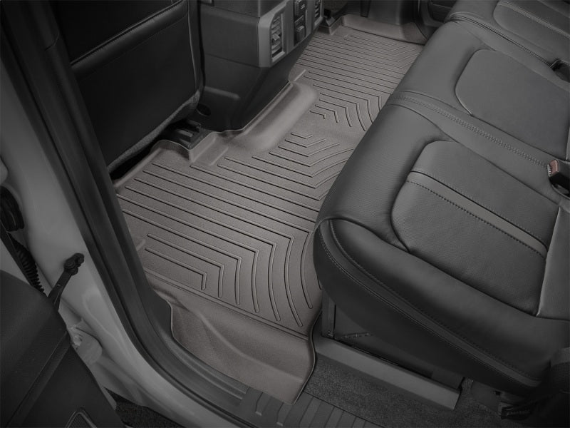 WeatherTech DigitalFit Rear FloorLiner for 2017+ Ford F-250/F-350/F-450/F-550 Crew Cab * Cocoa