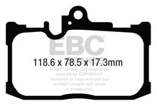 Load image into Gallery viewer, EBC Ultimax OEM Replacement Brake Pads for Lexus GS350 and RC350 * Part Number EBCUD1686