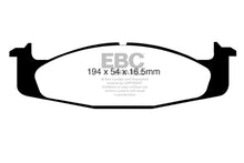 Load image into Gallery viewer, EBC Greenstuff 94-96 Ford Bronco Front Brake Pads Part No. ebcDP61260