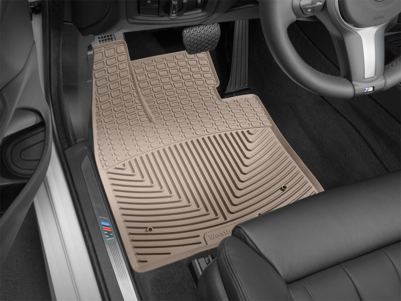 WeatherTech All-Weather Front Floor Mats for 2014-2015 BMW X5 and X6 - Tan