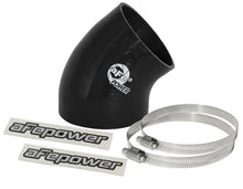 Load image into Gallery viewer, aFe MagnumFORCE Cold Air Intake System Spare Parts Kit - 4 inch to 3-1/2 inch, 40-Degree Silicone Reducer Coupler, Black