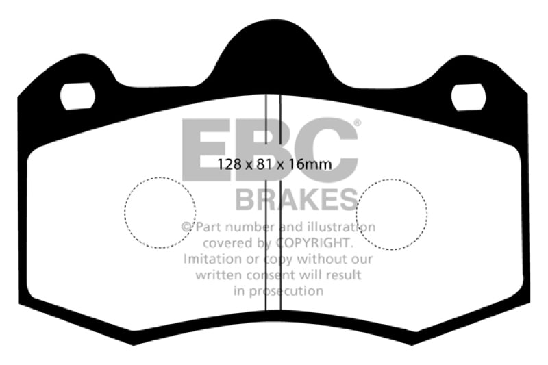 EBC Bluestuff NDX Rear Brake Pads for McLaren MP4-12C and Lotus Evora