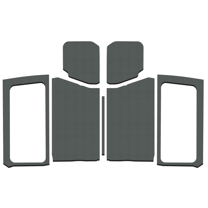 DEI 18-23 Jeep Wrangler JL 2-Door Boom Mat Complete Headliner Kit - 7 Piece in White