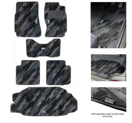 HKS Floor Mats for BCNR33 Nissan Skyline R33, Right-Hand Drive Full Set - Model Part Number hks53001-AN031