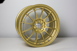 Enkei NT03+M 18x9.5 Inch Gold Alloy Wheel with 5x100 Bolt Pattern and 40mm Offset