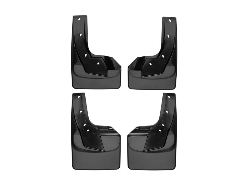WeatherTech DigitalFit No-Drill MudFlap Kit Black for 2019-2020 Ram 1500 with FF Lip Molding, Part WET110092-120092