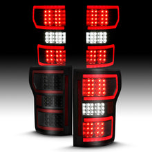 Load image into Gallery viewer, ANZO 18-19 Ford F-150 LED Taillight Assembly with Clear Lens and Red Sequential Light Bar