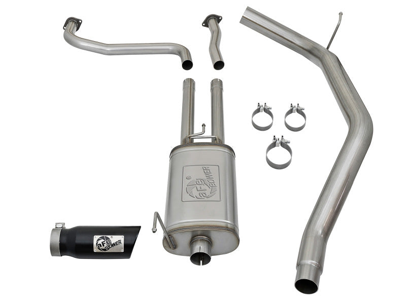 aFe MACH Force-Xp 2.5-inch Cat-Back Exhaust System with Black Tip for Nissan Titan 2016-2024