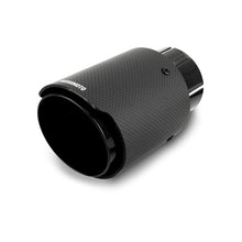 Load image into Gallery viewer, Mishimoto Carbon Fiber Muffler Tip 2.5-inch Inlet, 3.5-inch Outlet, Black - Part Number misMMEXH-TIP-CF25BK