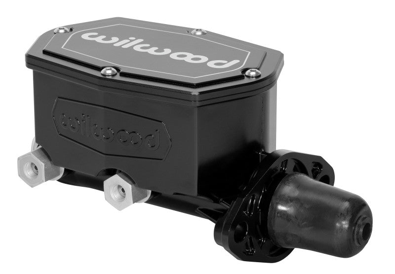 Wilwood Compact Tandem Master Cylinder 1.12-inch Bore with Pushrod - Black | Part No. Wil260-14960-BK