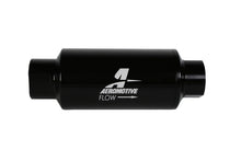 Load image into Gallery viewer, Aeromotive In-Line Filter with 10 Micron Microglass Element, 2-inch OD, AN-10 Ports, Black Anodized Finish