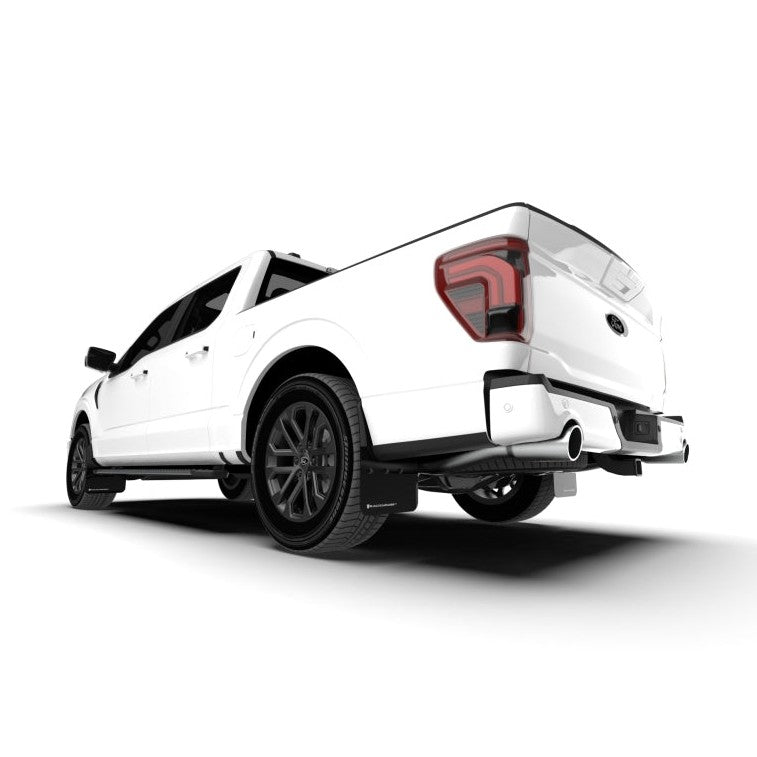 Rally Armor UR Series Black Mud Flaps with White Logo for Ford F-150 (2021-2022)