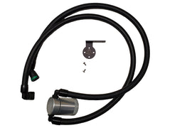J&L JLT3028P-C Oil Separator 3.0 Passenger Side, Clear Anodized for 2021-2026 Ford F-150 3.5L PowerBoost