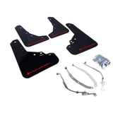 Rally Armor 12-18 Fiat 500 Black UR Mud Flap with Red Logo – Durable Polyurethane Protection