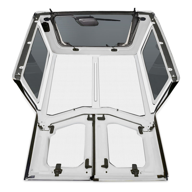 DEI 18-23 Jeep Wrangler JL 2-Door Boom Mat Complete Headliner Kit - 7 Piece in White