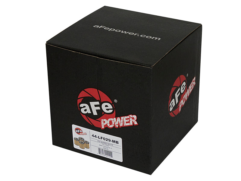 aFe Pro Guard D2 Oil Filter for BMW 2006-2019 Gas Vehicles (Part No. AFE44-LF029-MB) * 4 Pack