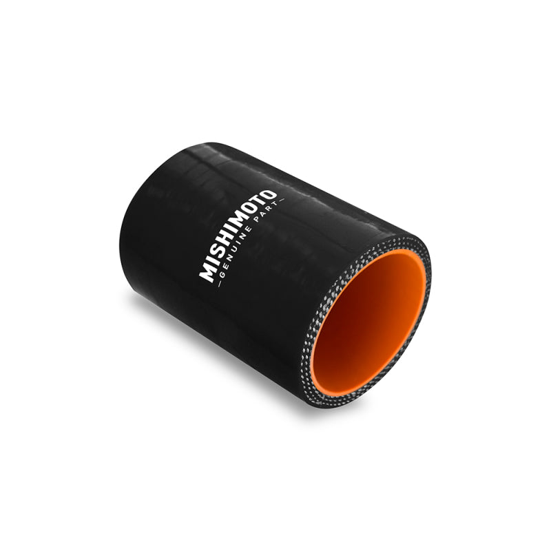 Mishimoto 2.75-Inch Black Silicone Straight Coupler for Automotive Performance