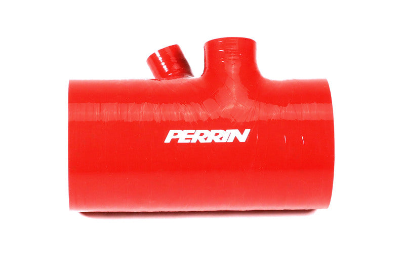 Perrin Performance Turbo Inlet Hose with Adapter Flange for 2022-2024 Subaru WRX and 2020-2025 LGT & OBXT * Red
