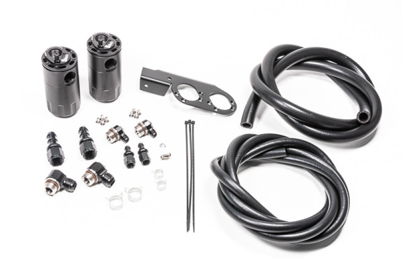 Radium Engineering Dual Catch Can Kit for Nissan 350Z and Infiniti G35 - Fluid Lock System