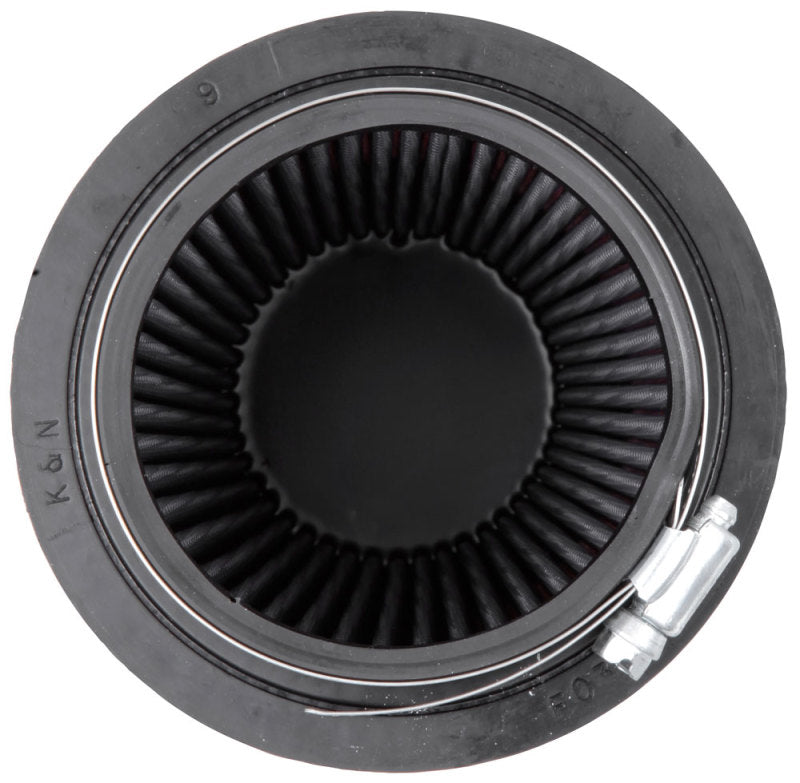 K&N Engineering Universal Rubber Round Air Filter - 3.31 Inch Flange ID, 4.75 Inch Base OD, 3.5 Inch Top OD, 6.5 Inch Height