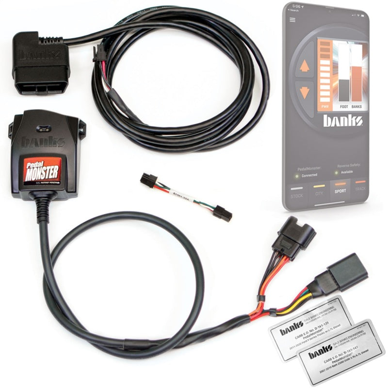 Banks Power Pedal Monster Kit (Part Number GBE64310) – Throttle Sensitivity Controller for Ford, Buick, Jaguar, and More