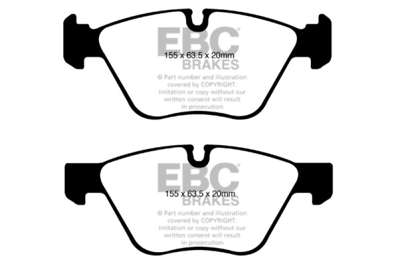 EBC Yellowstuff Front Brake Pads for BMW 128i (2008-2013) - High-Performance Street and Track Use
