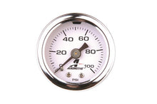 Load image into Gallery viewer, Aeromotive 0-100 PSI Fuel Pressure Gauge with Liquid Filled Design and Integral Equalizer Valve