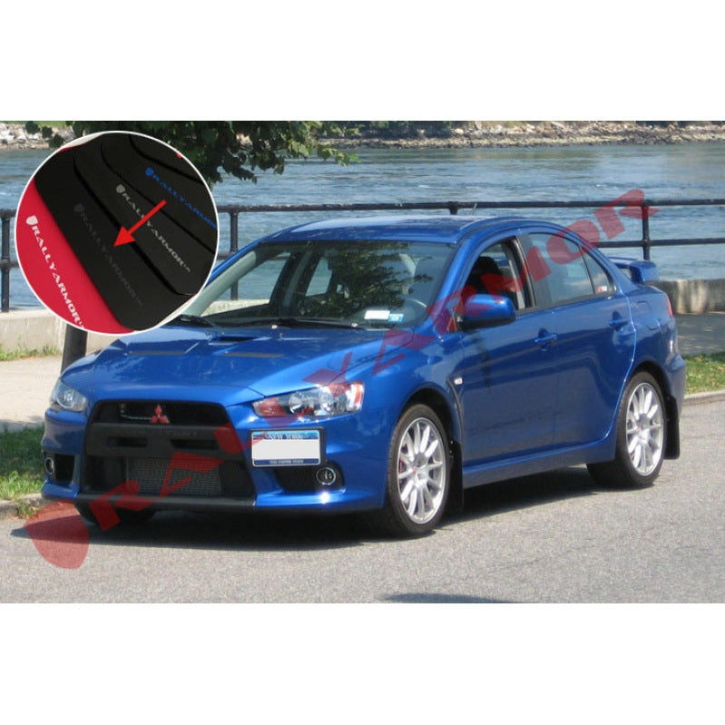 Rally Armor UR Series Mud Flaps for Mitsubishi Lancer 2008-2015 – Durable Polyurethane Protection