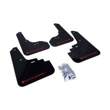 Load image into Gallery viewer, Rally Armor UR Series Mud Flaps for Subaru Legacy - Black with Red Logo, Part Number RALMF4-UR-BLK/RD