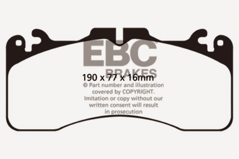 EBC Redstuff Ceramic Low Dust Brake Pads for Lexus LS460 (2007-2015) * Front Pair