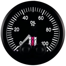 Load image into Gallery viewer, AutoMeter Stack Instruments Pro Control 52mm Oil Pressure Gauge - Black (0-100 PSI, 1/8in NPTF Male)