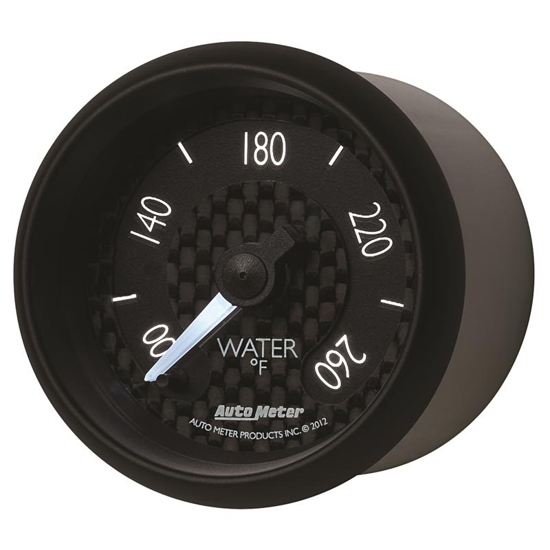 AutoMeter GT Series 52mm Full Sweep Digital Water Temperature Gauge 100-260°F