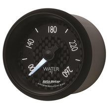Load image into Gallery viewer, AutoMeter GT Series 52mm Full Sweep Digital Water Temperature Gauge 100-260°F