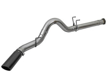 Load image into Gallery viewer, aFe Large Bore-HD 5-inch DPF Back Exhaust System for 2017 Ford Diesel Trucks with Black Tip * Part Number afe49-43090-B