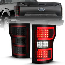 Load image into Gallery viewer, ANZO 18-19 Ford F-150 LED Taillight Assembly with Clear Lens and Red Sequential Light Bar