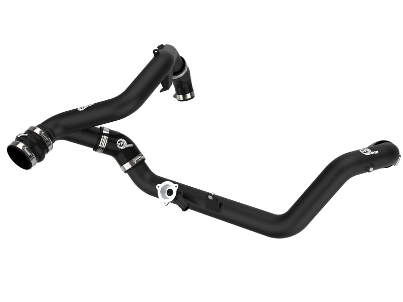 aFe Bladerunner 2-1/4 inch Aluminum Hot Charge Pipe for Ford Explorer and Lincoln Aviator (Black)