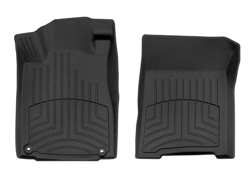WeatherTech FloorLiner HP Front Floor Mats for 2012-2015 Honda CR-V, Black - wet447371IM