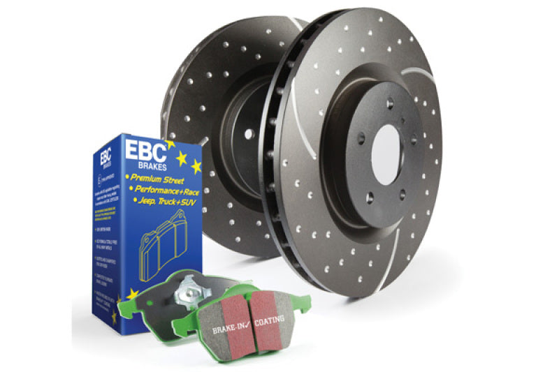 EBC S10 Brake Pad and Rotor Kit for Acura RSX and Honda Civic * Premium Front Brake Upgrade
