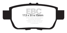 Load image into Gallery viewer, EBC Greenstuff 05-14 Honda Ridgeline Rear Brake Pads * Heavy Duty Offroad Performance