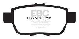 EBC Greenstuff 05-14 Honda Ridgeline Rear Brake Pads * Heavy Duty Offroad Performance