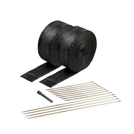 DEI Black Titanium Exhaust Wrap Kit with Locking Ties & Tie Tool for V8 Headers