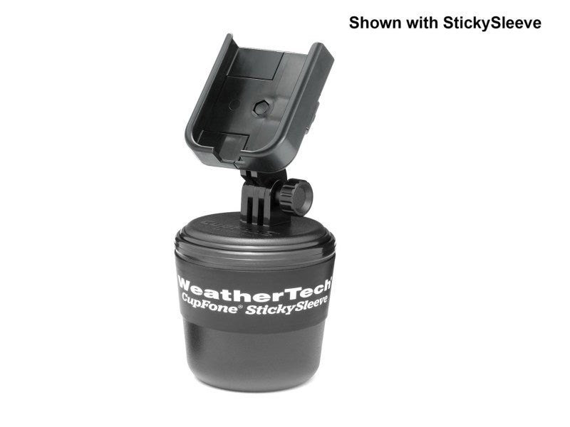 WeatherTech CupFone StickySleeve Phone Holder Accessory, Black – Part wet8ACF46SS