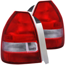 Load image into Gallery viewer, ANZO 1996-2000 Honda Civic Tail Light Assembly with Red and Clear Lenses - Pair