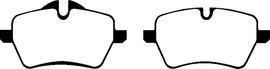 EBC Greenstuff 2000 Series Sport Brake Pads for Mini Cooper Countryman - Front Set, Part Number EBCDP21789