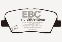 Load image into Gallery viewer, EBC Yellowstuff Rear Brake Pads for Kia Sorento 2011-2013 - High-Performance Street and Track Use
