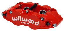 Load image into Gallery viewer, Wilwood Forged Narrow Superlite 4R Caliper * Red, 1.12/1.12 Inch Pistons, 0.81 Inch Disc