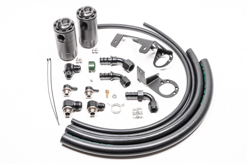 Radium Engineering Dual Catch Can Kit MK5 Supra Fluid Lock – Complete CCV and PCV Catch Can System