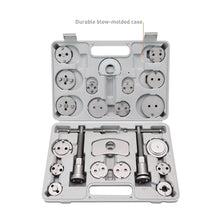 Load image into Gallery viewer, Mishimoto Brake Caliper Piston Wind Back Tool Kit — 22-Piece Automotive Brake Service Set with 18 Adapters and Durable Carbon Steel Construction