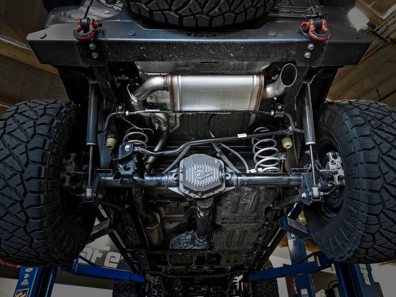 aFe MACH Force-Xp Hi-Tuck 3-Inch Axle-Back Exhaust System for Jeep Wrangler JL 2018-2020 with 2.0L/3.6L Engines
