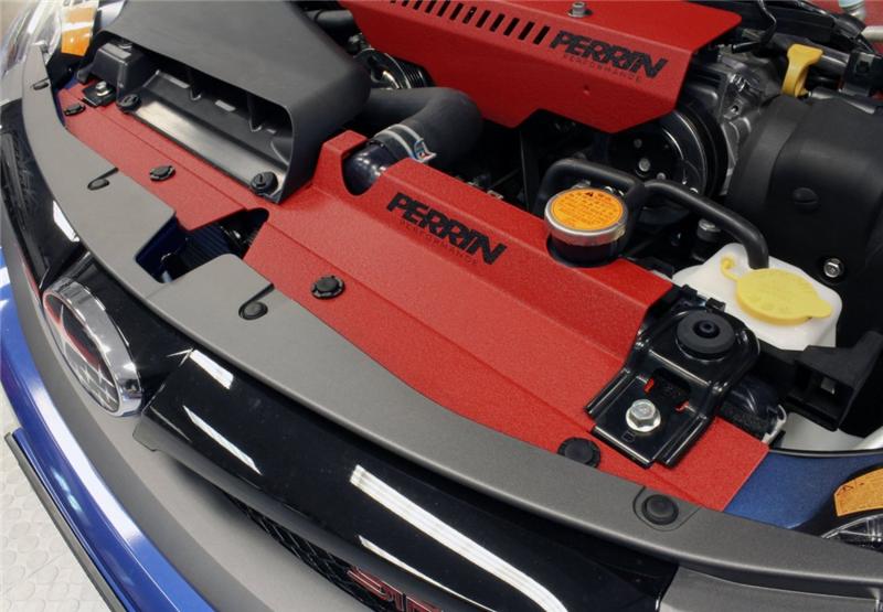 Perrin Performance Red Radiator Shroud for 2008-2014 Subaru WRX & STI, 2008-2011 Impreza